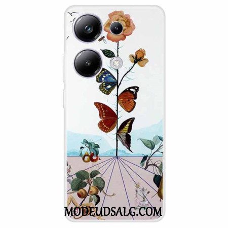 Cover Til Xiaomi Redmi Note 13 Pro 4g Sommerfugleblomster