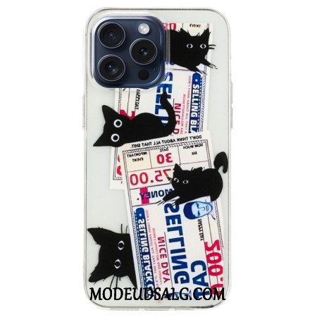 Cover Til iPhone 16 Pro Sorte Katte