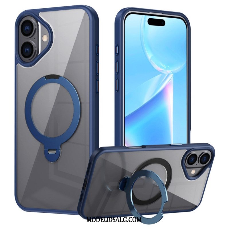 Cover Til iPhone 16 Transparent Magnetisk Ring-holder