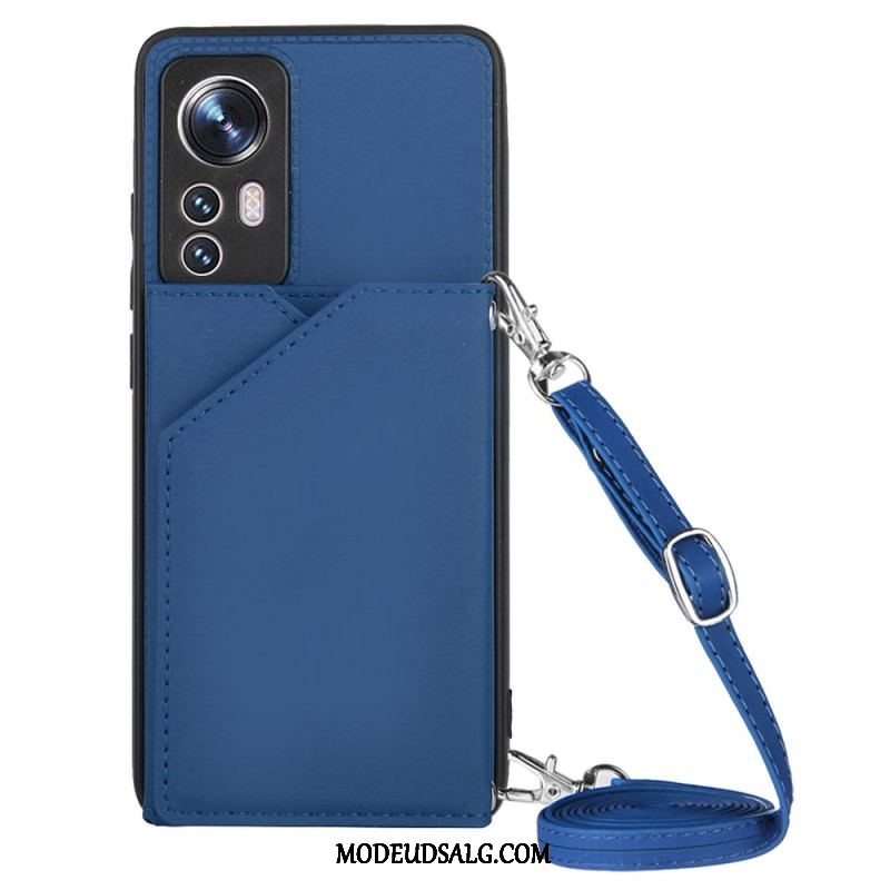 Cover Xiaomi 12 / 12X Kortholder Og Skulderrem