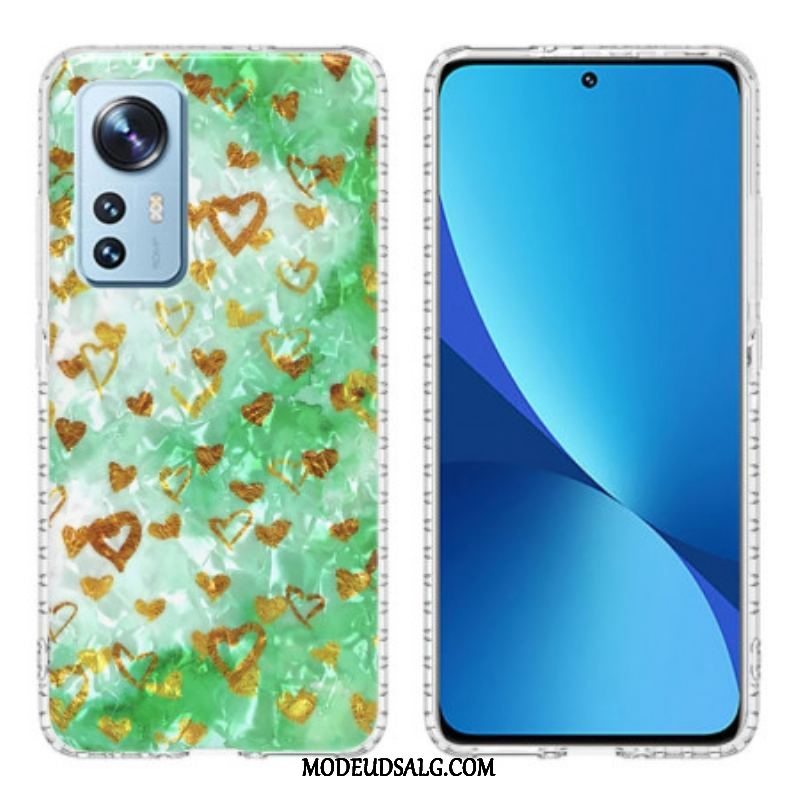 Cover Xiaomi 12 / 12X Stilfulde Hjerter