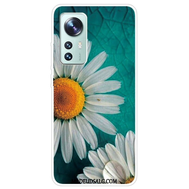 Cover Xiaomi 12 Pro Blomster Silikone