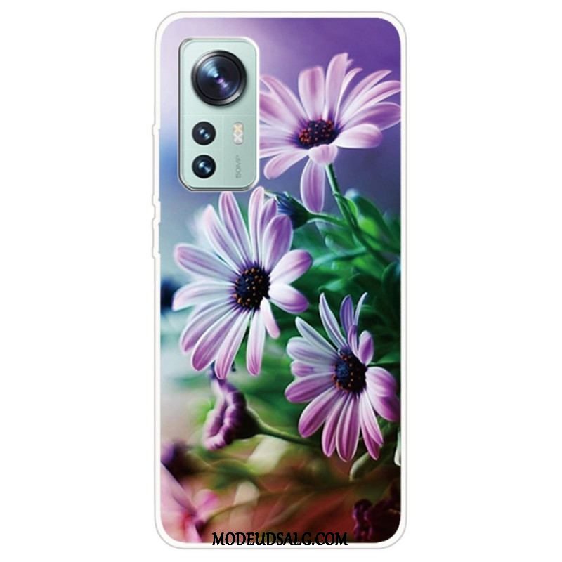 Cover Xiaomi 12 Pro Blomster Silikone