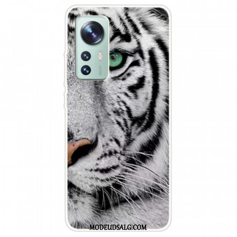 Cover Xiaomi 12 Pro Hvid Tiger