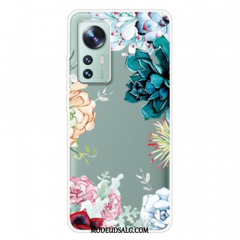 Cover Xiaomi 12 Pro Silikone Vilde Blomster