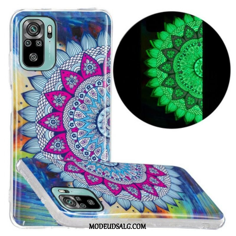 Cover Xiaomi Redmi Note 10 / 10S Fluorescerende Farverig Mandala