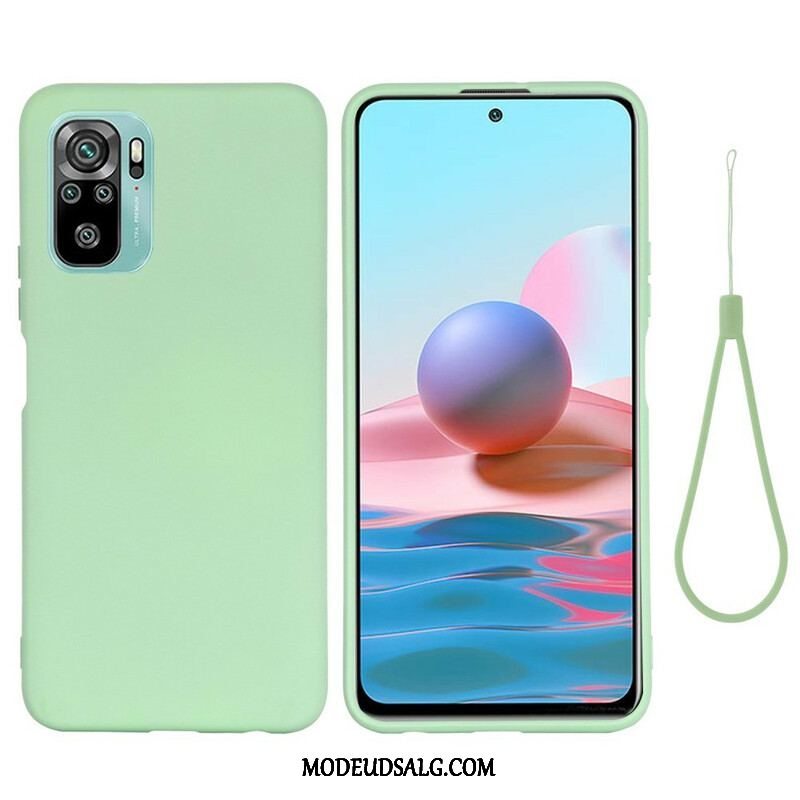 Cover Xiaomi Redmi Note 10 / 10S Flydende Silikone Med Snor