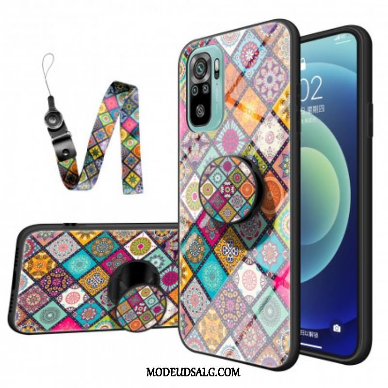 Cover Xiaomi Redmi Note 10 / 10S Patchwork Magnetisk Holder