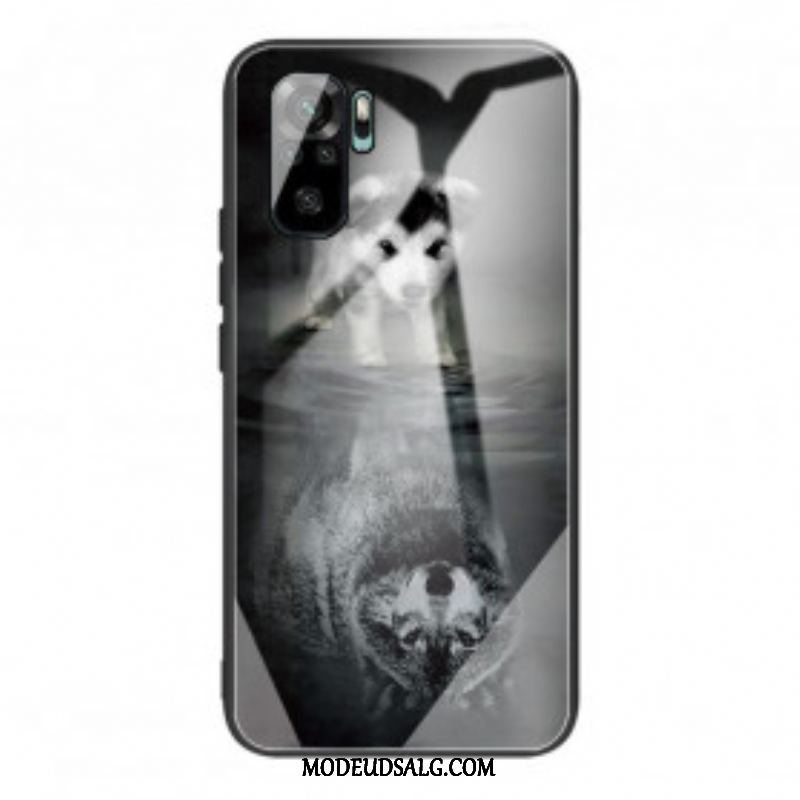 Cover Xiaomi Redmi Note 10 / 10S Puppy Dream Hærdet Glas