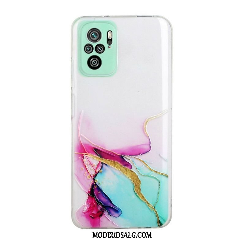 Cover Xiaomi Redmi Note 10 / 10S Silikone Marmor Effekt