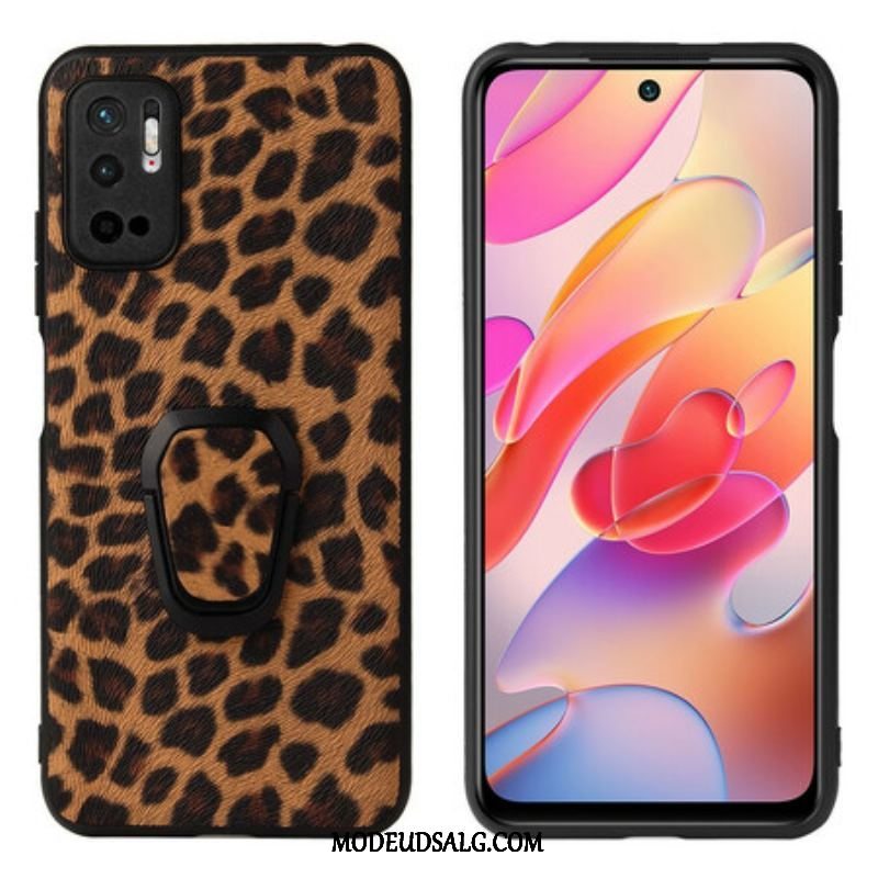 Cover Xiaomi Redmi Note 10 5G Leopard Ring-støtte