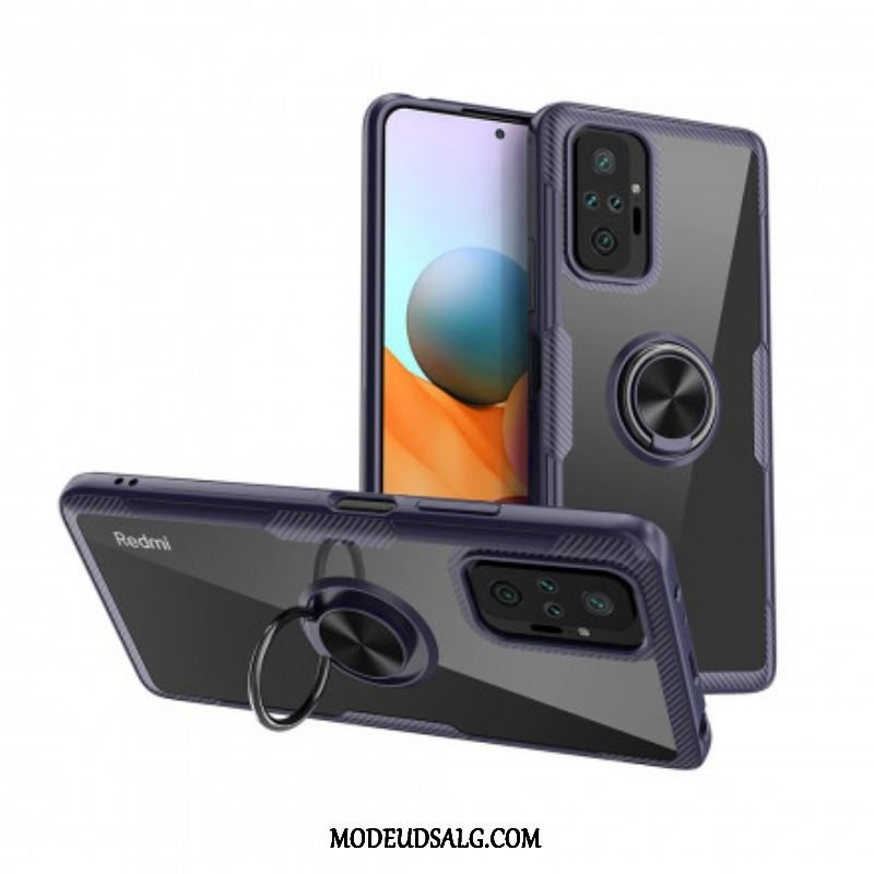 Cover Xiaomi Redmi Note 10 Pro Carbon Fiber Metal Ring