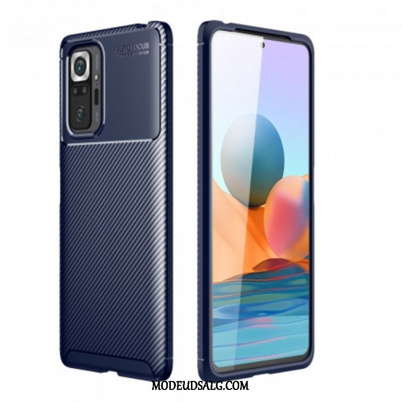 Cover Xiaomi Redmi Note 10 Pro Fleksibel Kulfibertekstur