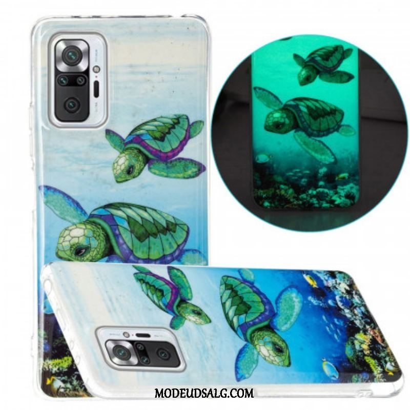 Cover Xiaomi Redmi Note 10 Pro Fluorescerende Skildpadder