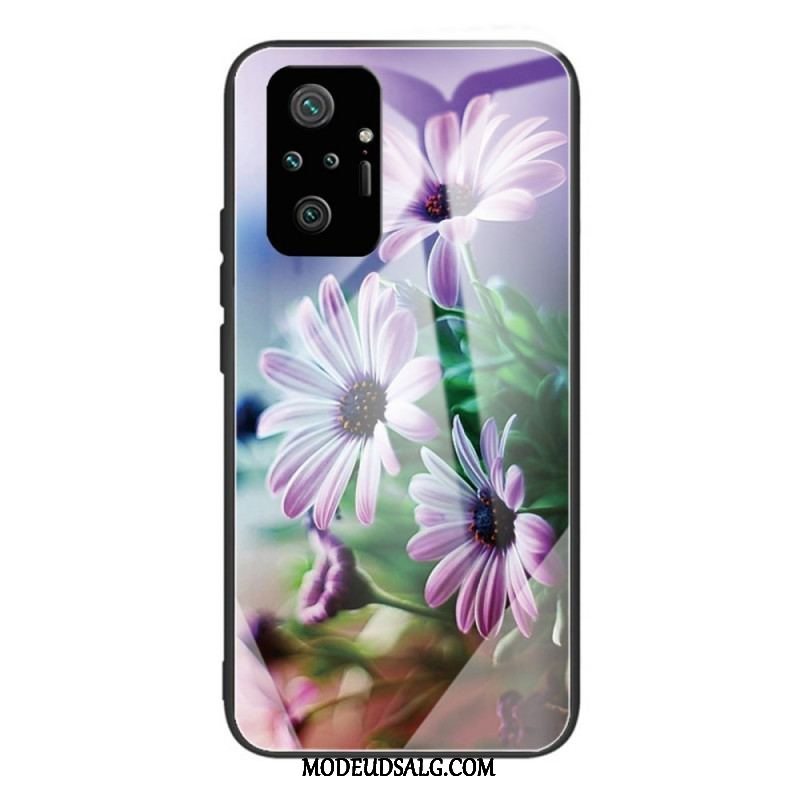 Cover Xiaomi Redmi Note 10 Pro Realistiske Hærdet Glas Blomster