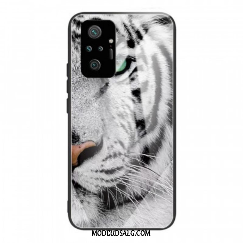 Cover Xiaomi Redmi Note 10 Pro Tiger Hærdet Glas