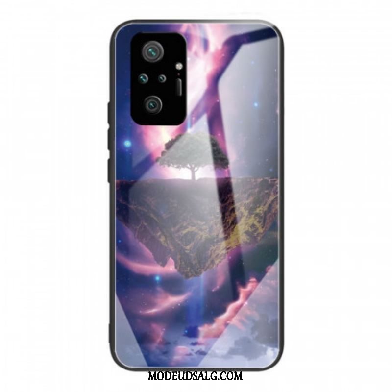 Cover Xiaomi Redmi Note 10 Pro World Tree Hærdet Glas