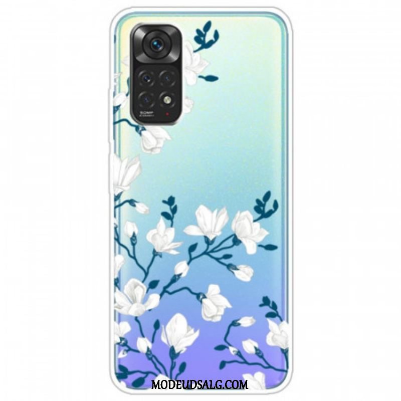 Cover Xiaomi Redmi Note 11 / 11S Hvide Blomster