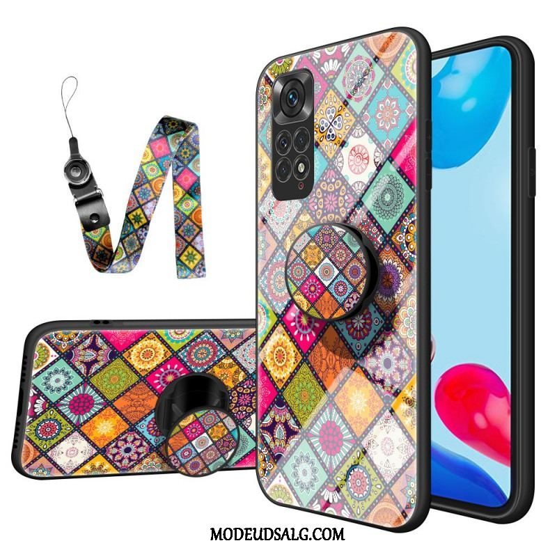 Cover Xiaomi Redmi Note 11 / 11S Patchwork Magnetisk Holder