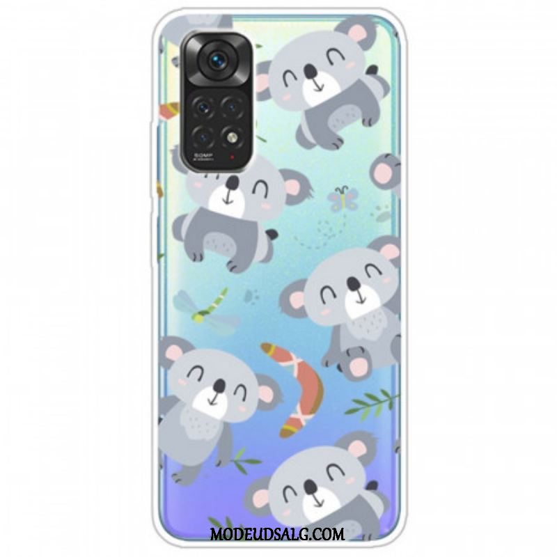 Cover Xiaomi Redmi Note 11 / 11S Små Grå Pandaer