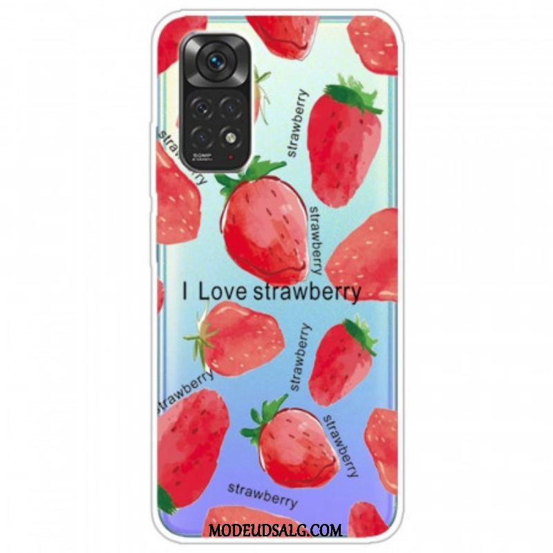 Cover Xiaomi Redmi Note 11 Pro / 11 Pro 5G Strawberries / Jeg Elsker Jordbær