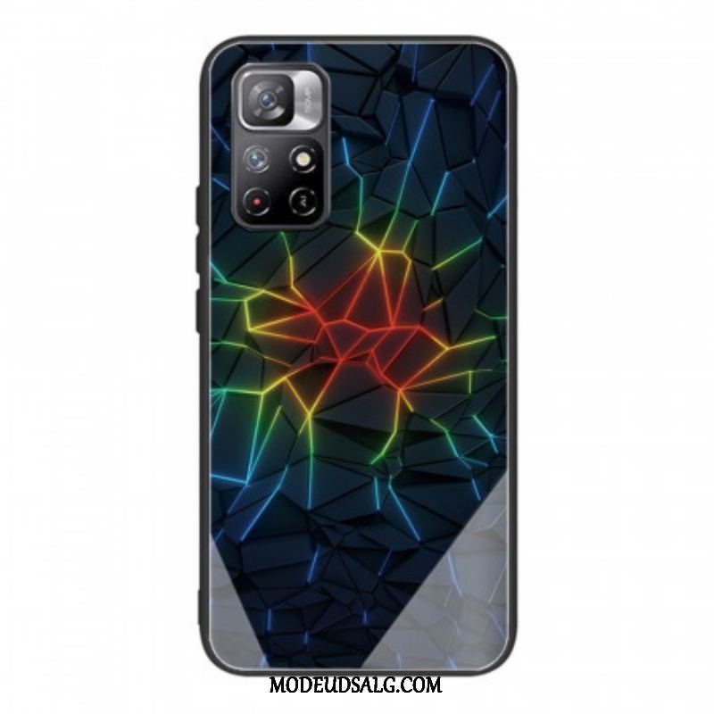 Cover Xiaomi Redmi Note 11 Pro Plus 5G Geometri Hærdet Glas