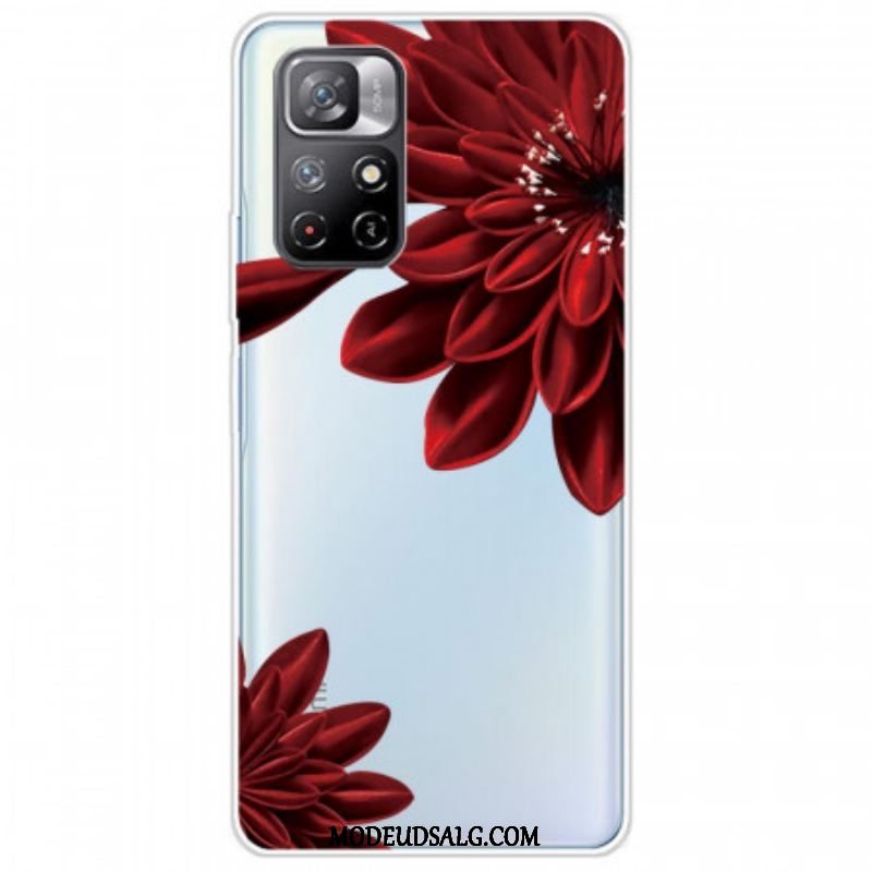 Cover Xiaomi Redmi Note 11 Pro Plus 5G Røde Blomster