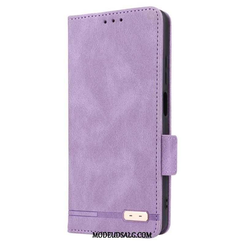 Cover Xiaomi Redmi Note 12 Pro Flip Cover Stilfuld Lædereffekt