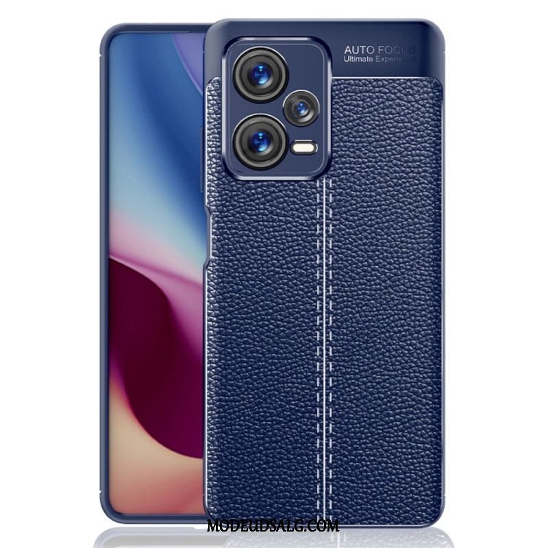 Cover Xiaomi Redmi Note 12 Pro Plus Dobbelt Linje Litchi Læder Effekt