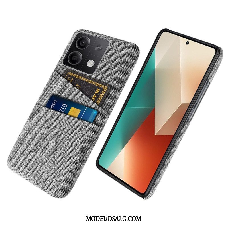 Cover Xiaomi Redmi Note 13 5g Stof Dobbelt Kortholder