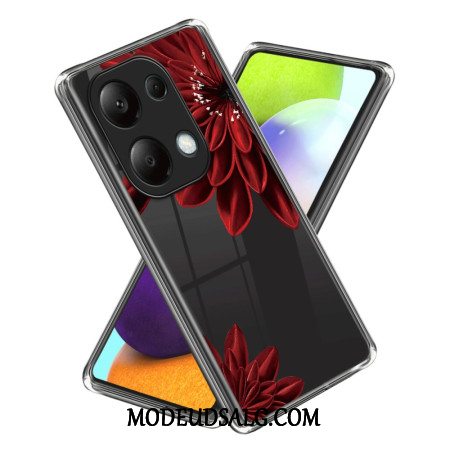 Cover Xiaomi Redmi Note 13 Pro 4g Rød Blomst