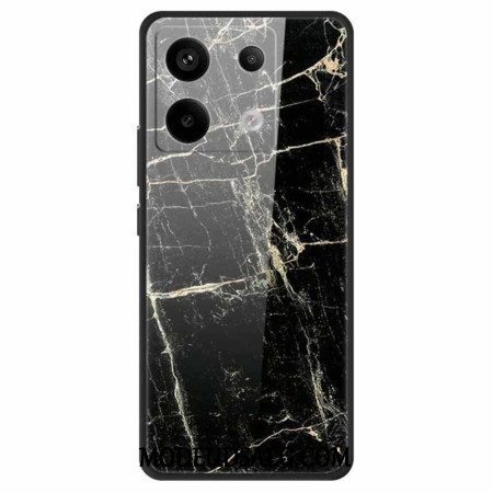 Cover Xiaomi Redmi Note 13 Pro 5g Platin Black Grain Hærdet Glas