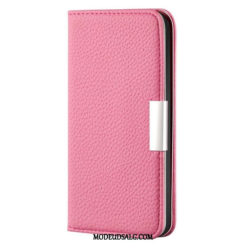 Cover iPhone 13 Mini Flip Cover Imiteret Læder Litchi Ultra Chic