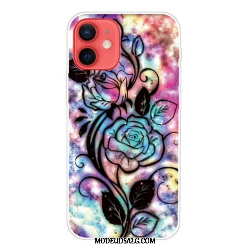 Cover iPhone 13 Mini Grafisk Blomst