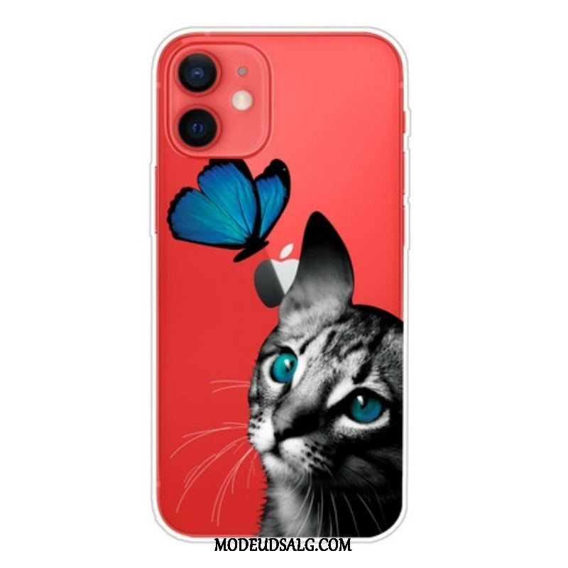 Cover iPhone 13 Mini Kat Og Sommerfugl