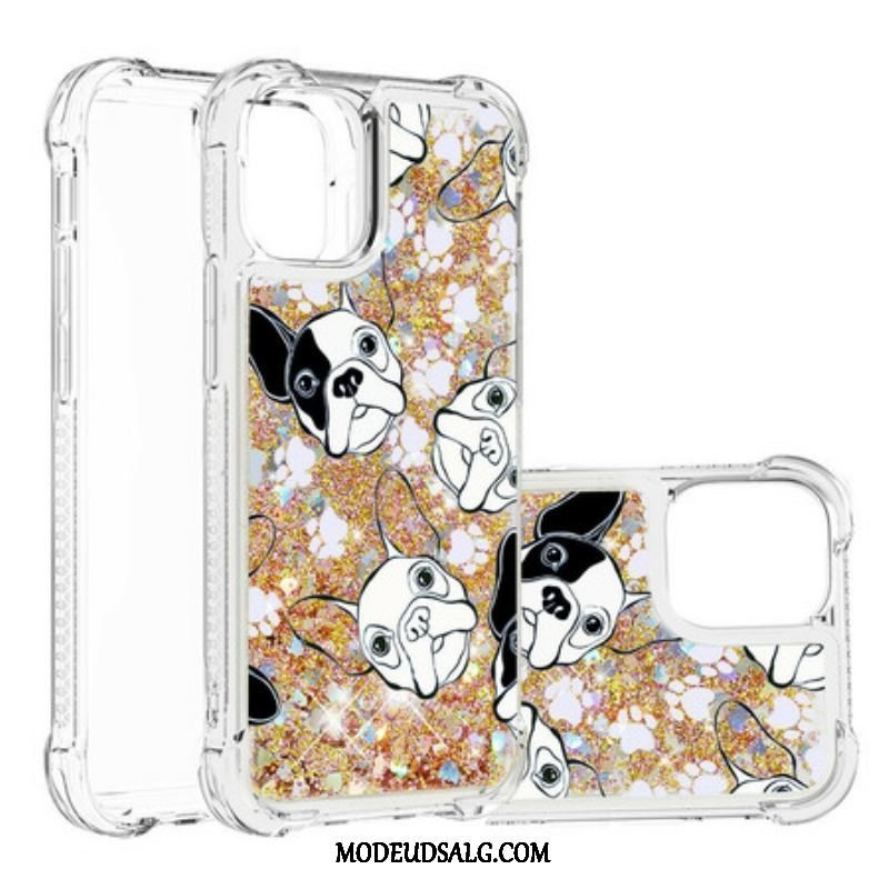 Cover iPhone 13 Mini Mr Hunde Pailletter