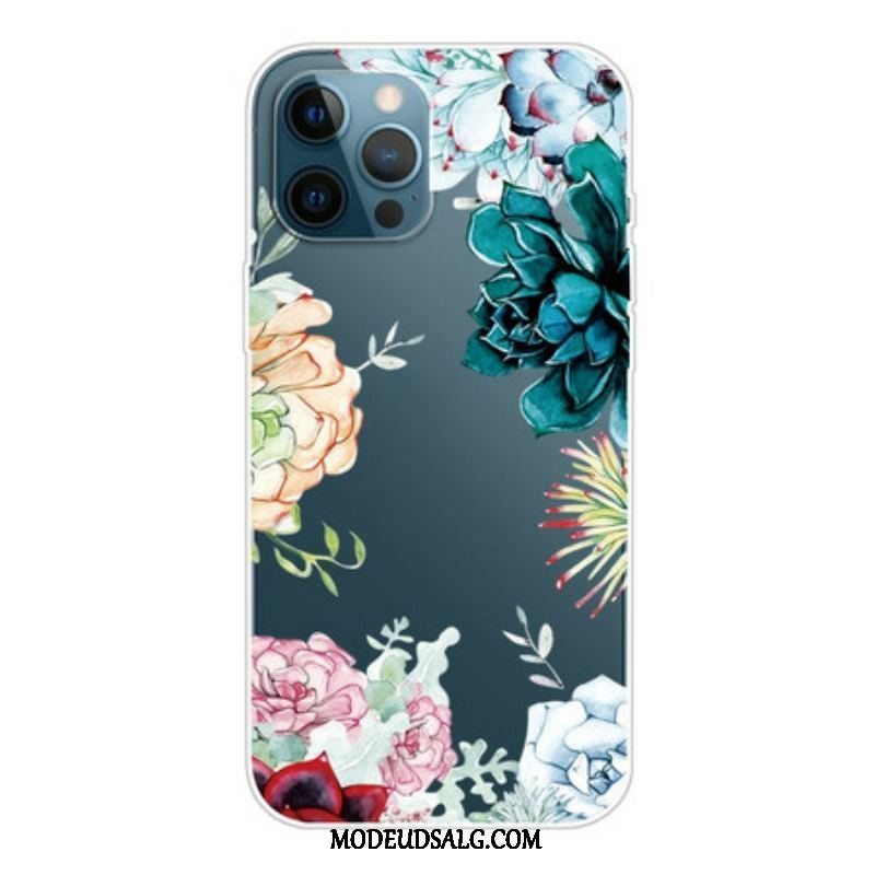 Cover iPhone 13 Pro Akvarel Blomster Top