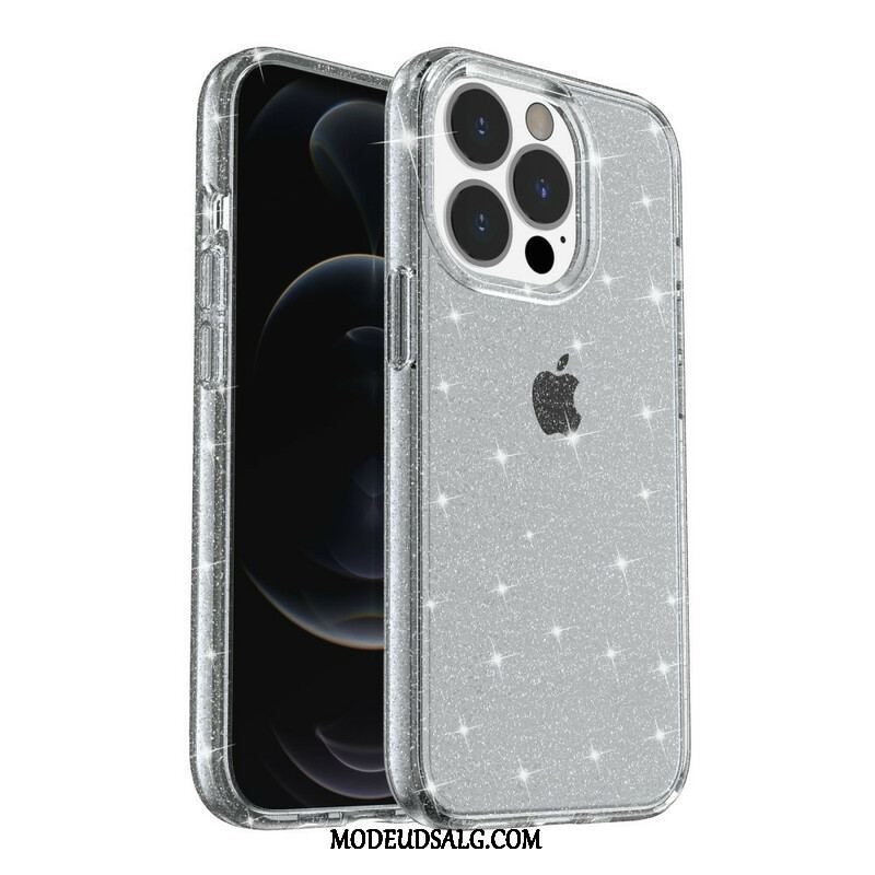 Cover iPhone 13 Pro Gennemsigtige Pailletter