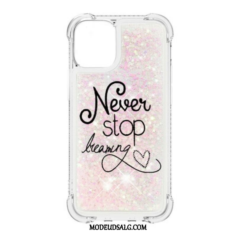 Cover iPhone 13 Pro Max Stop Aldrig Med At Drømme Om Glitter