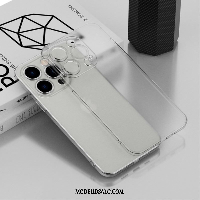 Cover iPhone 14 Gennemsigtig Metallisk Stil