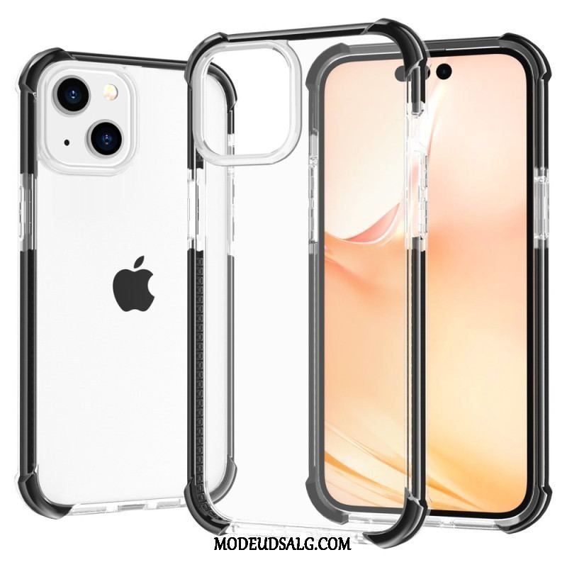 Cover iPhone 14 Gennemsigtige Farvede Kanter