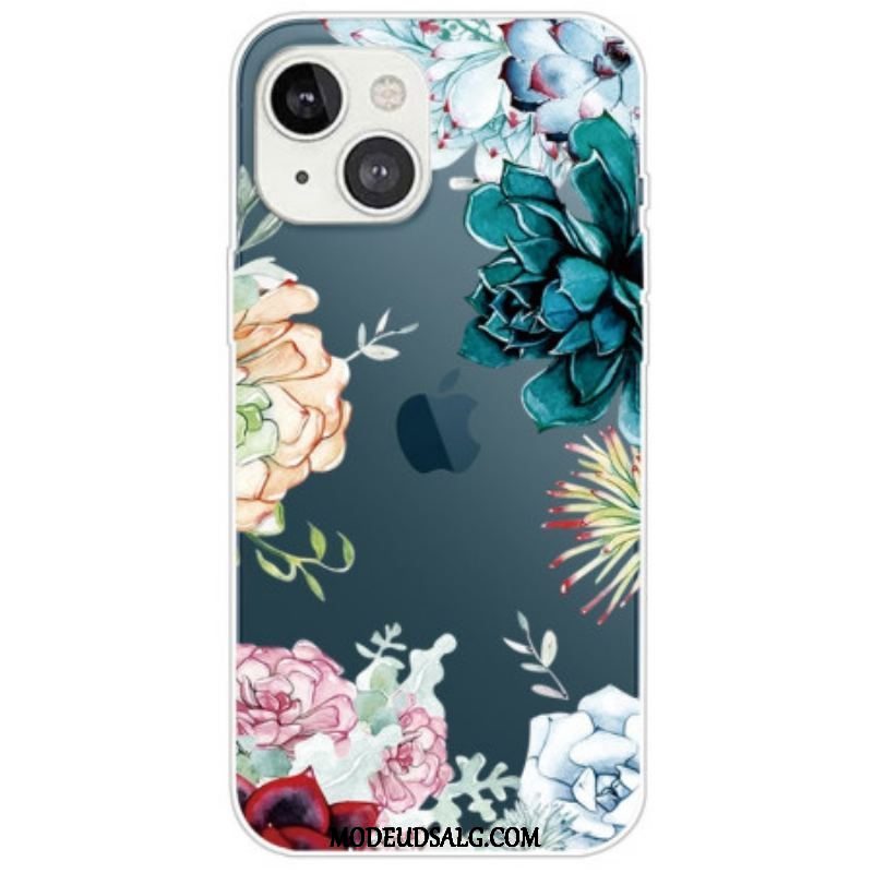 Cover iPhone 14 Plus Akvarel Blomster