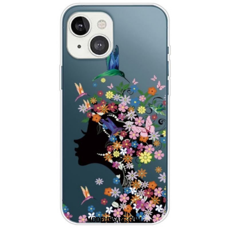 Cover iPhone 14 Plus Smukt Blomsterhoved