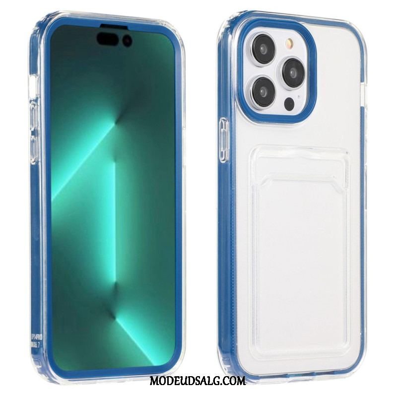 Cover iPhone 14 Pro Gennemsigtig Kortholder