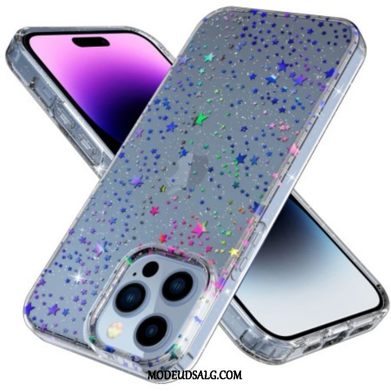 Cover iPhone 14 Pro Gennemsigtige Stjerner