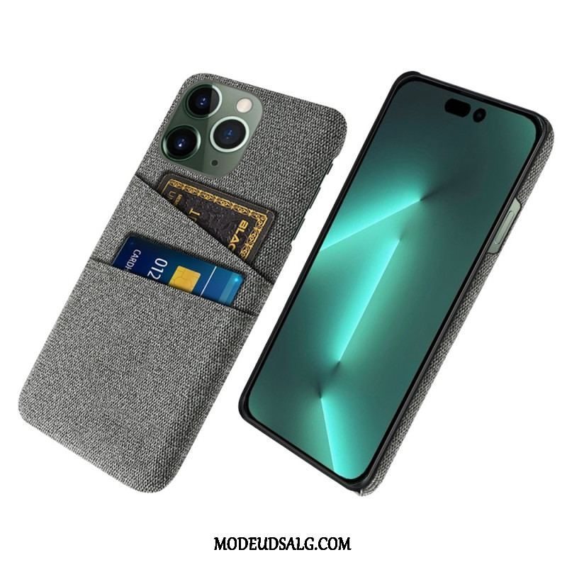 Cover iPhone 14 Pro Kortholder I Stof