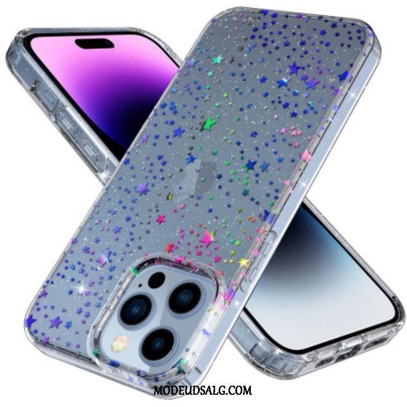 Cover iPhone 14 Pro Max Gennemsigtige Stjerner