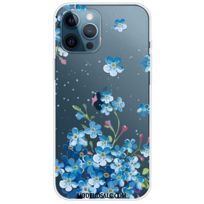 Cover iPhone 14 Pro Sømløse Blå Blomster