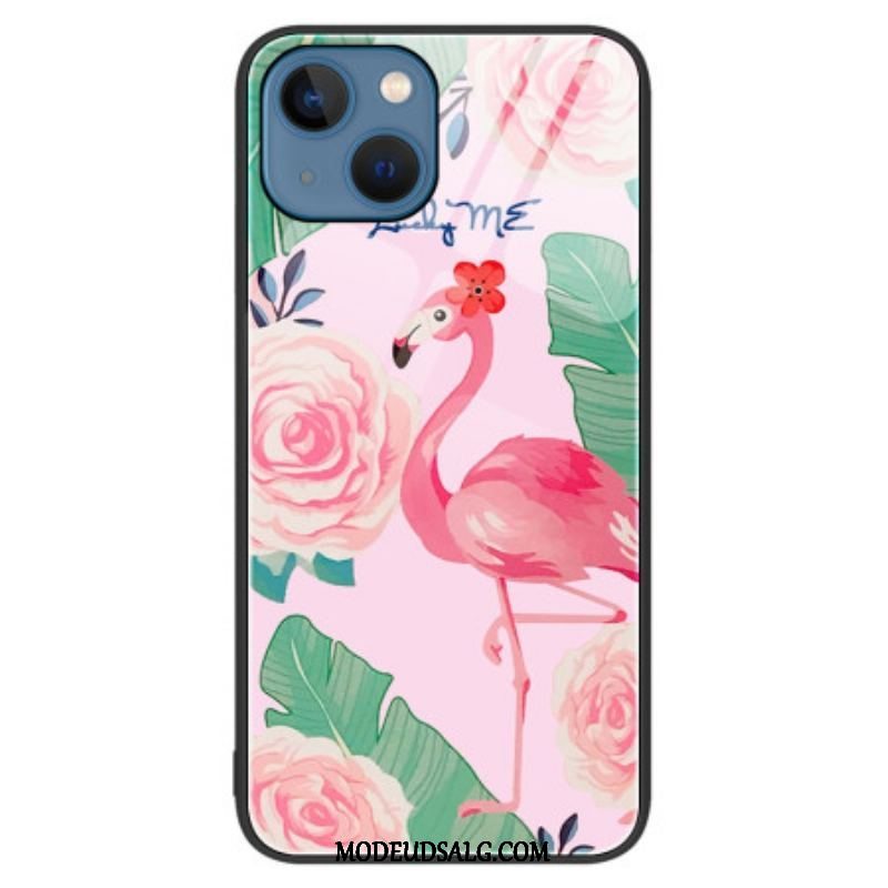 Cover iPhone 15 Plus Flamingo Hærdet Glas