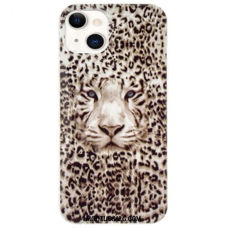 Cover iPhone 15 Plus Fluorescerende Leopard